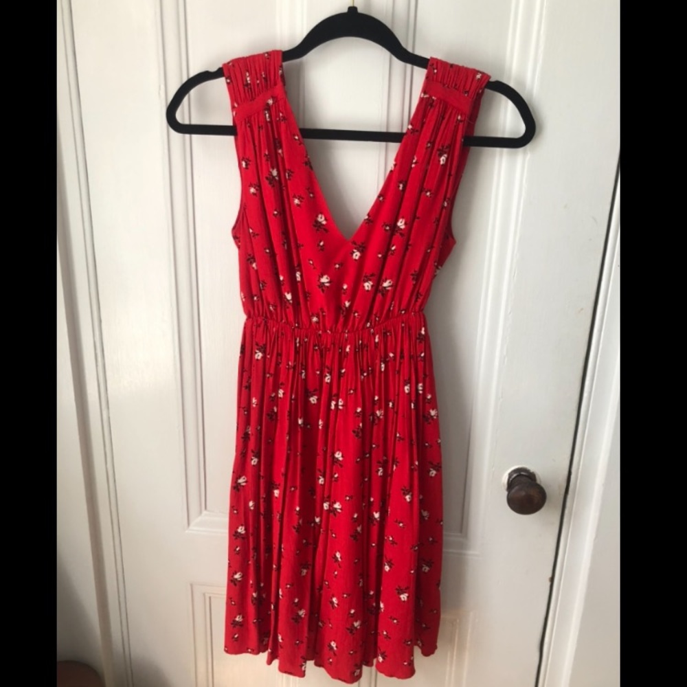 MADEWELL Magnolia Tie-Back Dress in Rosebud